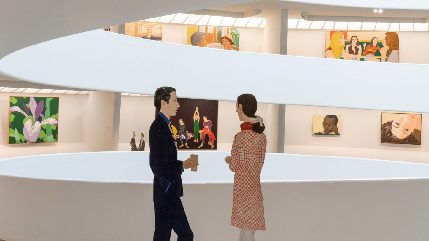 The figurative portraits of the American artist Alex Katz