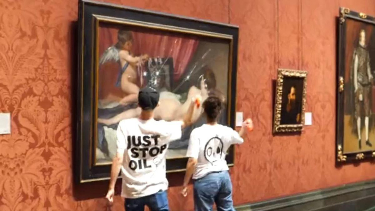 Manifestantes da Just Oil destroem pintura na National Gallery | P55 Magazine | p55-art-auctions