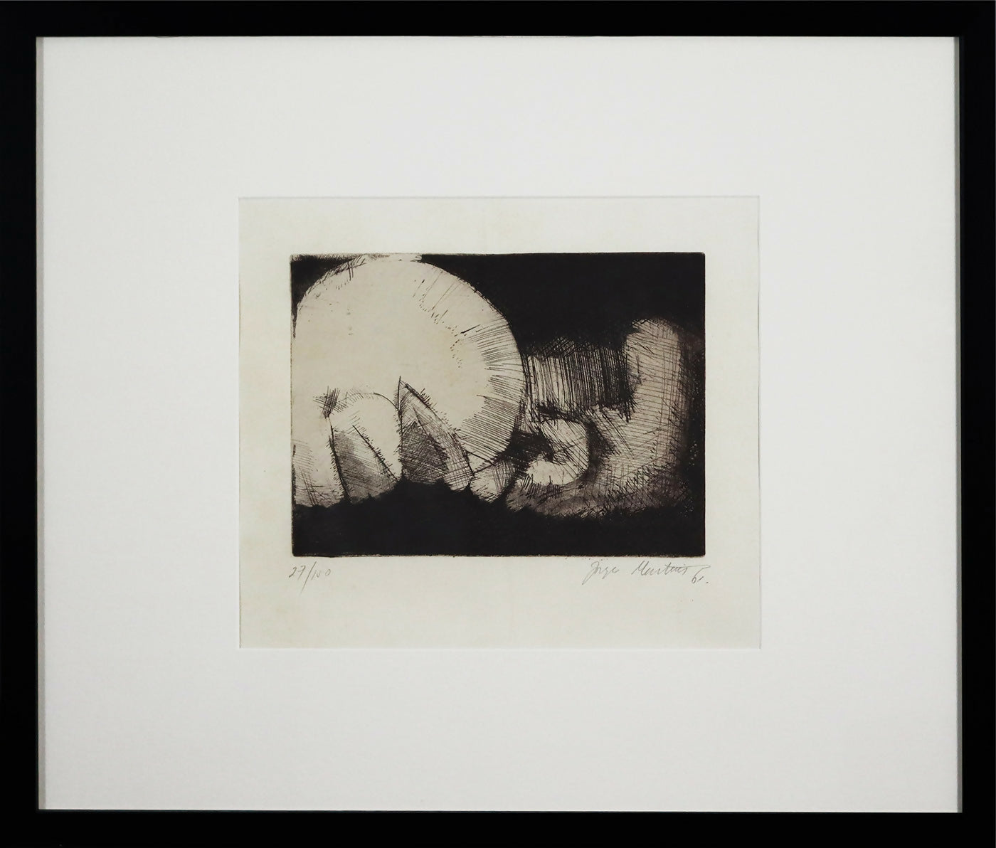 Jorge-martins-s-titulo-Gravura-s-papel-no-27-150-25x29-cmmold-47x57-cm-1961