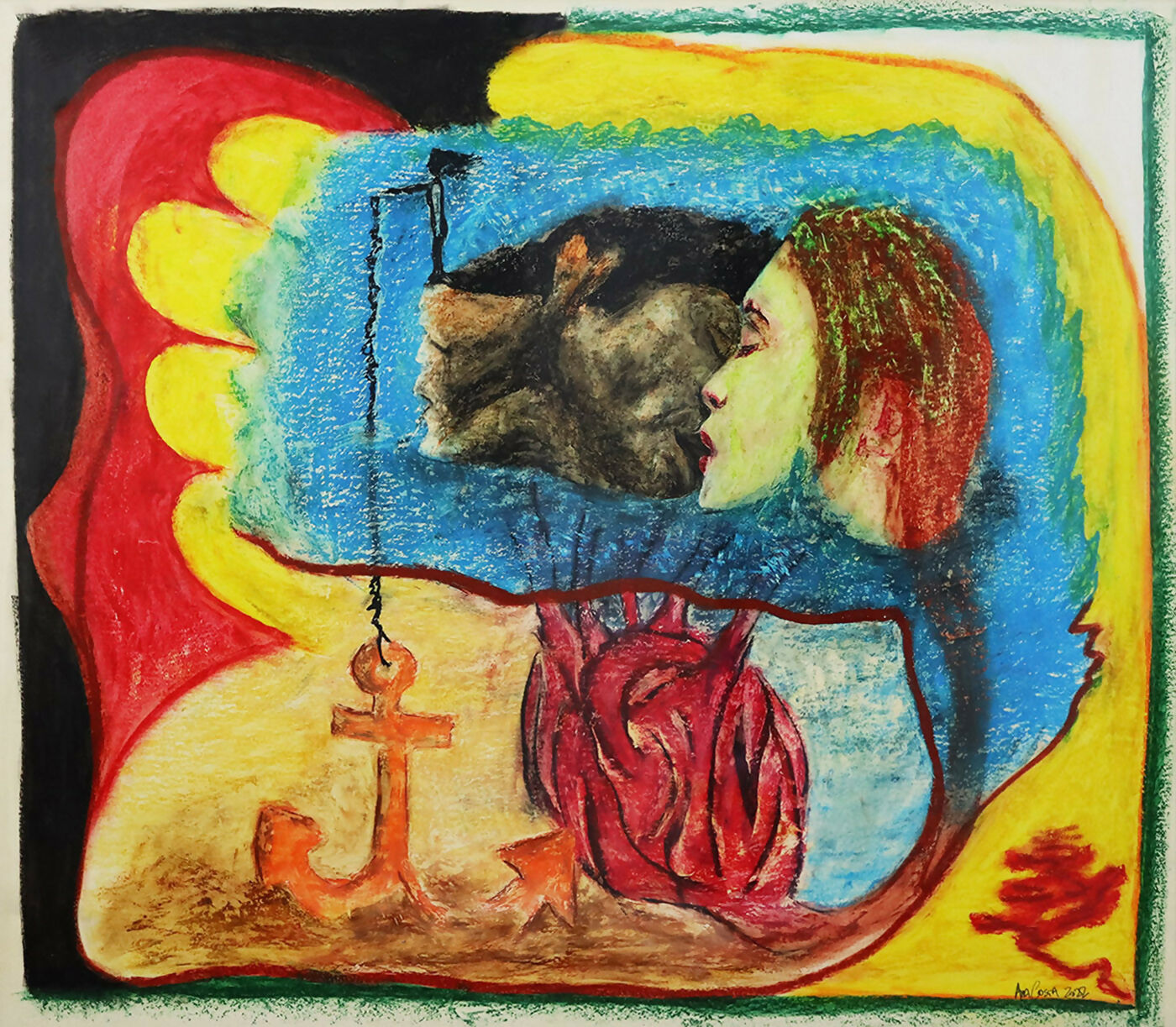 Ana-Costa-s-titulo-Tecnica-mista-s-papel-83x96-cm83x96-cmmold-91x105-cm..