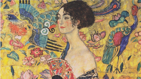 Klimt painting "Lady with a Fan" goes up for auction for 80 million in London
