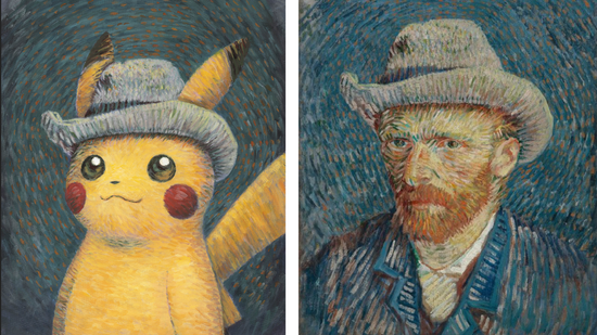 Cartão Pikachu retorna ao Museu Van Gogh