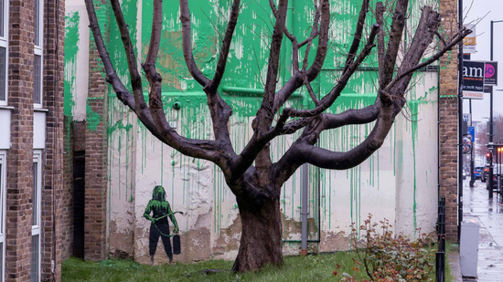 Ein neues Wandgemälde ist erschienen Banksy In London