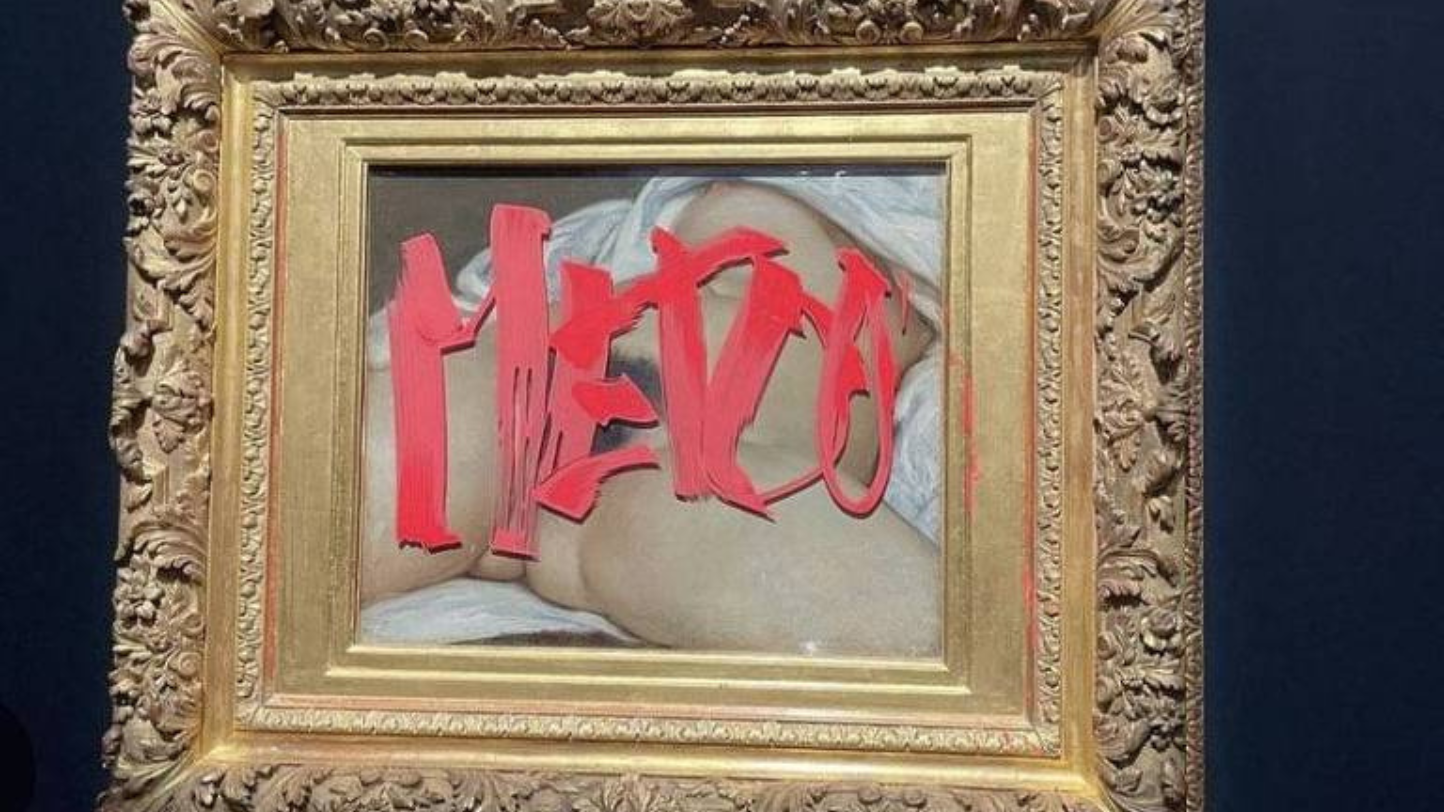 'A Origem do Mundo' grafitado com 'me too' | P55 Magazine | p55-art-auctions