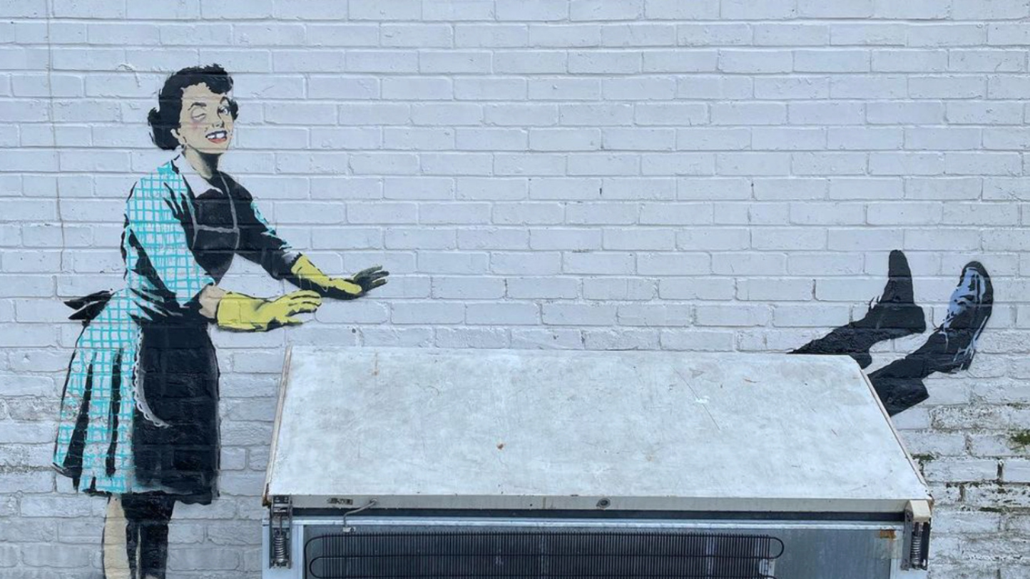 Moral de Dia dos Namorados de Banksy expõe a violência | P55 Magazine | p55-art-auctions