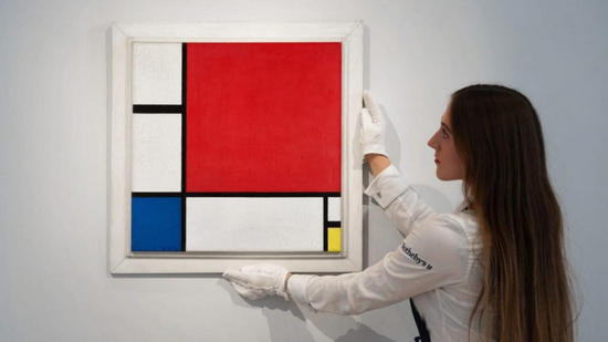 Mondrian-Gemälde wird für Rekordpreis von 51 Millionen US-Dollar versteigert | P55 Magazin | p55-Kunstauktionen