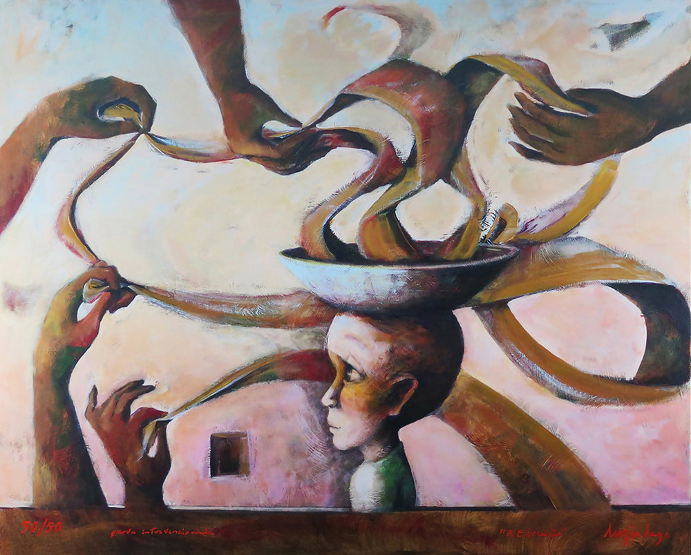 Luzia-Lage-A-Educacao - Giclée - Bellas Artes - sobre PVC - Tinte 50-50 - Marco 81x100 cm - Molde 87x107 cm