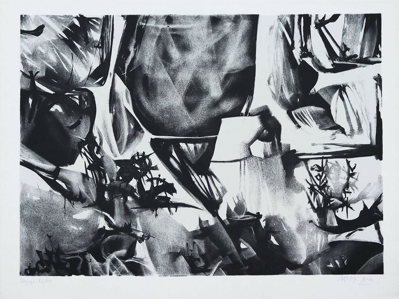 Antonio-Areal-s-titulo-litografia-27-100-mancha-345x48-cm-total-40x53-cm