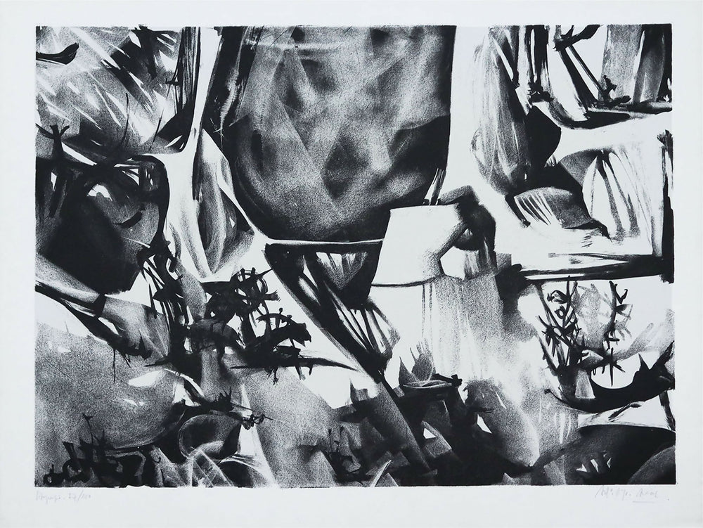 Antonio-Areal-s-Titel-Lithographie-27-100-Fleck-345x48-cm-gesamt-40x53-cm