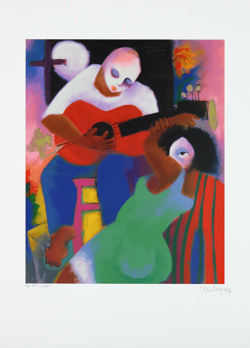 Roberto-Chichorro-s-titulo-serigrafia-s-papel-XVIII-XXV-mancha-49x39-cm-total-70x50-cm-1999