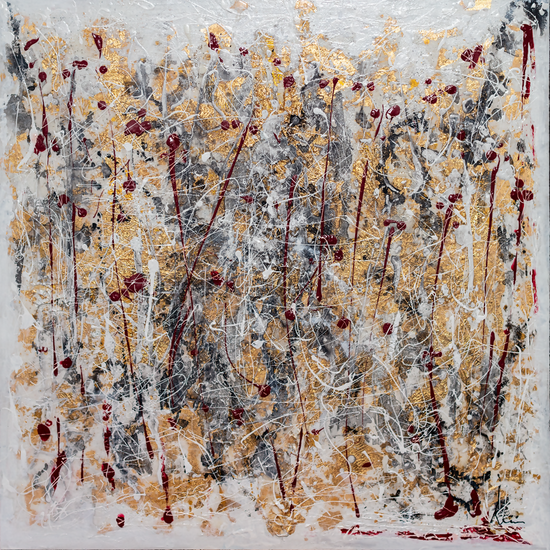 Emotionale Kunst Gold und ROT1024x1024