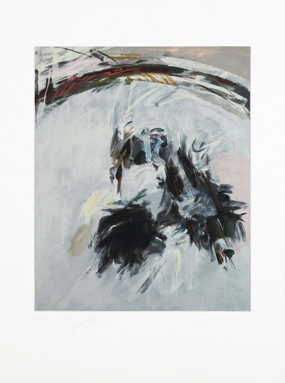 Julio-Pomar-Cavaleiro-e-Touro-serigrafia-s-papel-PA-XIX-XXV-mancha-52x42-cm-total-76x56-cm