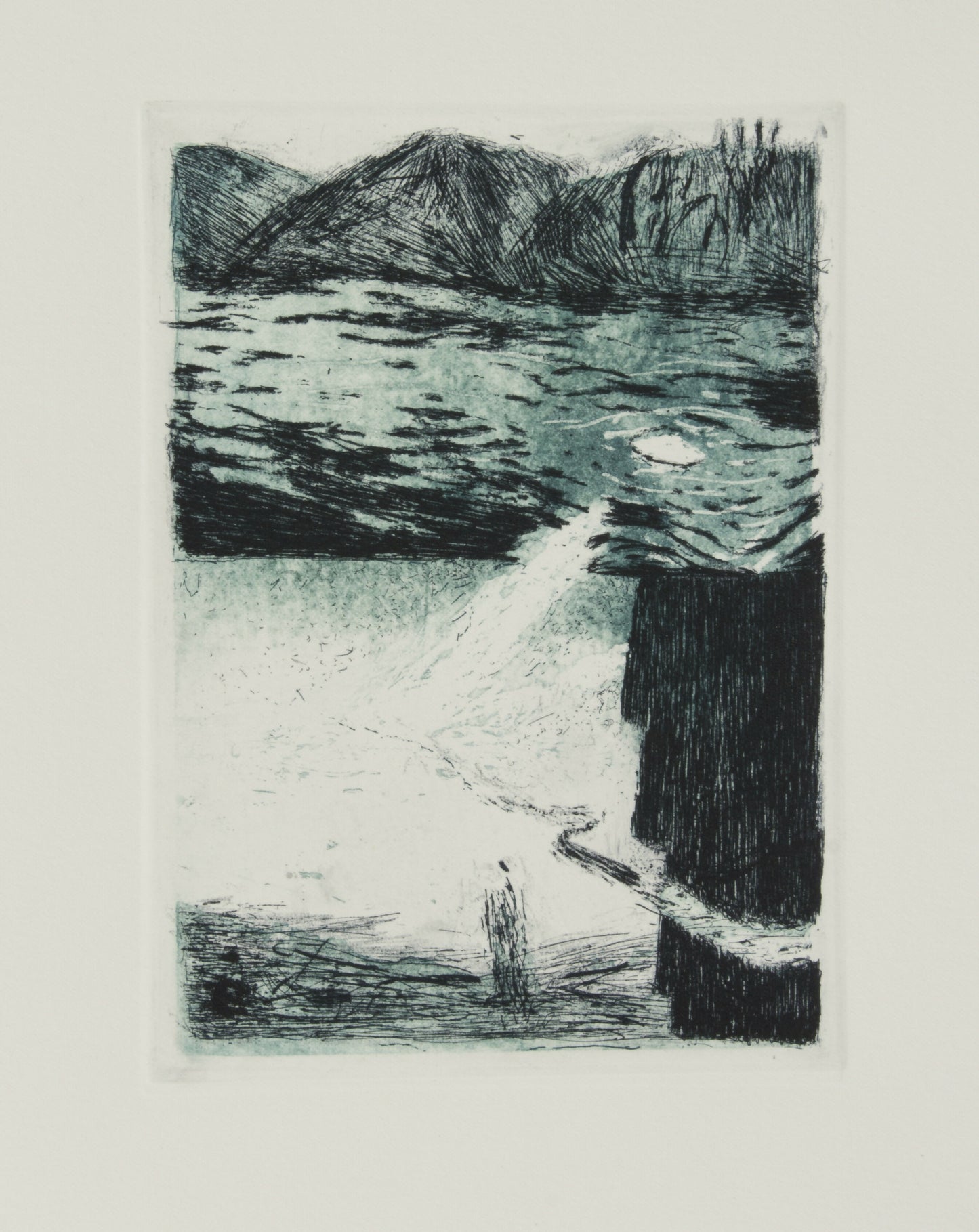 João Massano - Para Além da água - Serigrafia