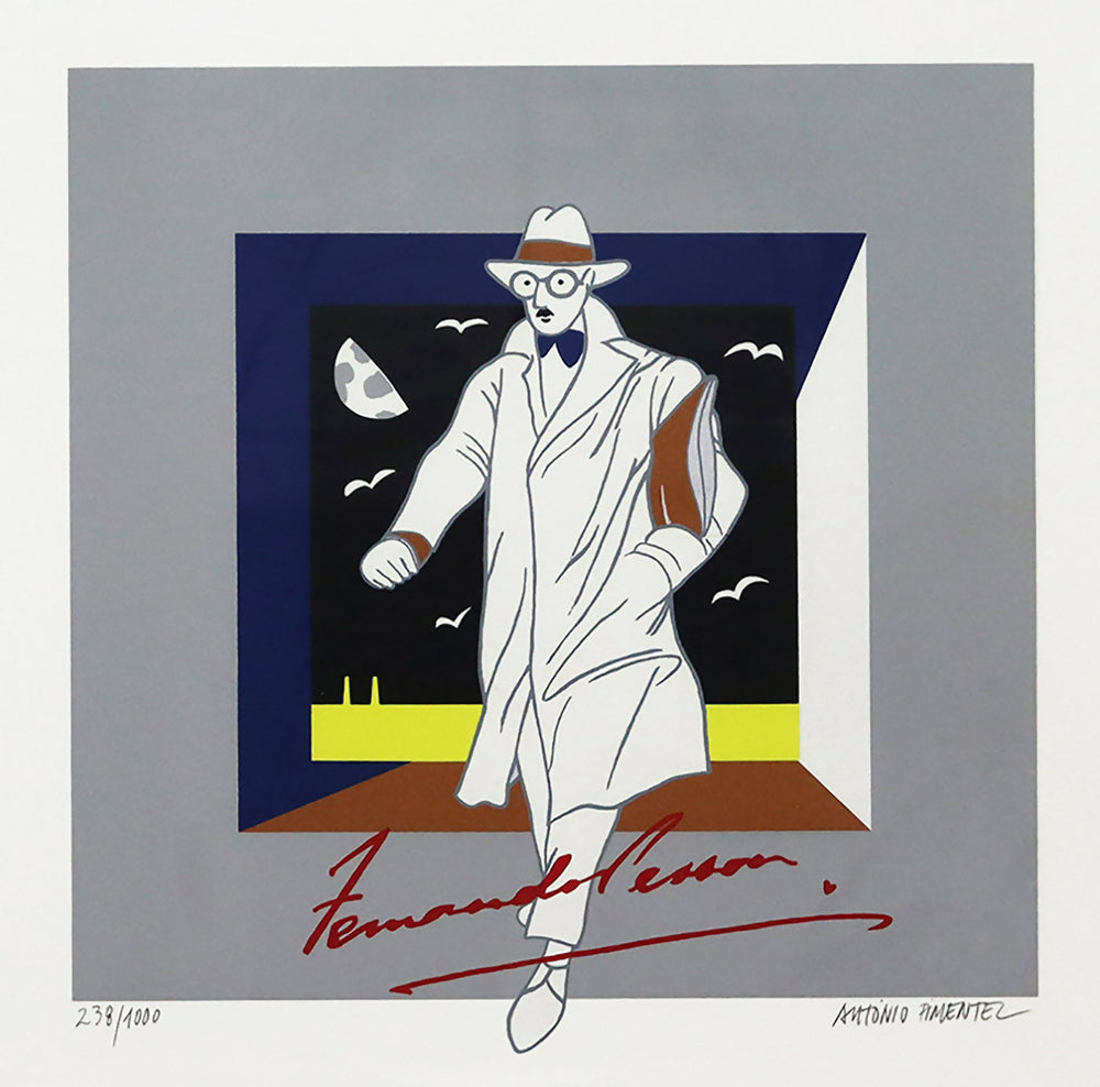 Antonio-Pimentel-Fernando-Pessoa-Siebdruckpapier-Nr. 238-1000-Flecken-26x26-cm