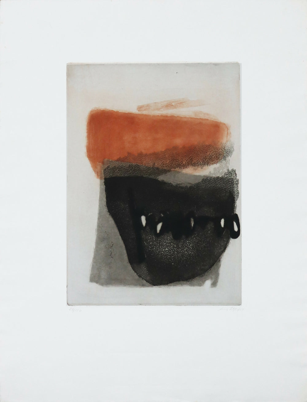 Anna-Letycia-s-Titel-Gravur-s-Papier-27-150-Fleck-35x25-cm-Gesamt-59x44-cm-1964