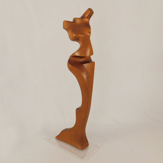 Waves 70 x 26 x 14 cm., cedar wood and stone