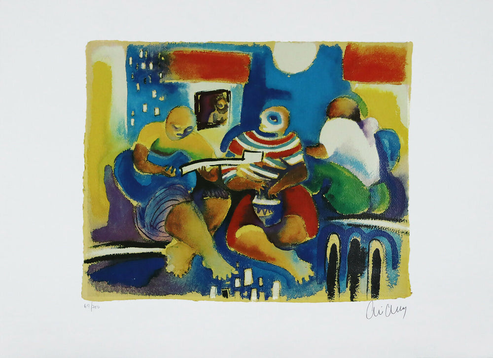 Roberto Chichorro - Título - Serigrafía - Mancha de papel - 36x45 cm - Total: 50x70 cm
