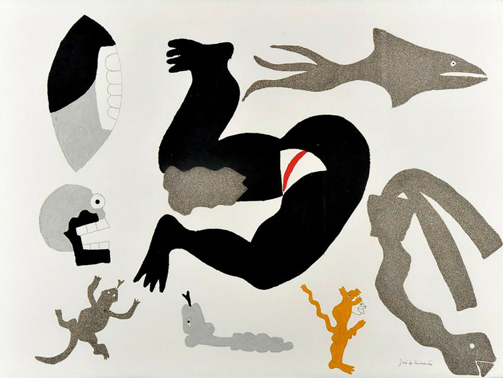 Jose-de-Guimaraes-Ecoutant-une-femme-chanter-dans-la-nuit-da-serie-Hong-Kong-relevo-acrilico-sobre-papel-58-x-77-cm-1997-1024x791.