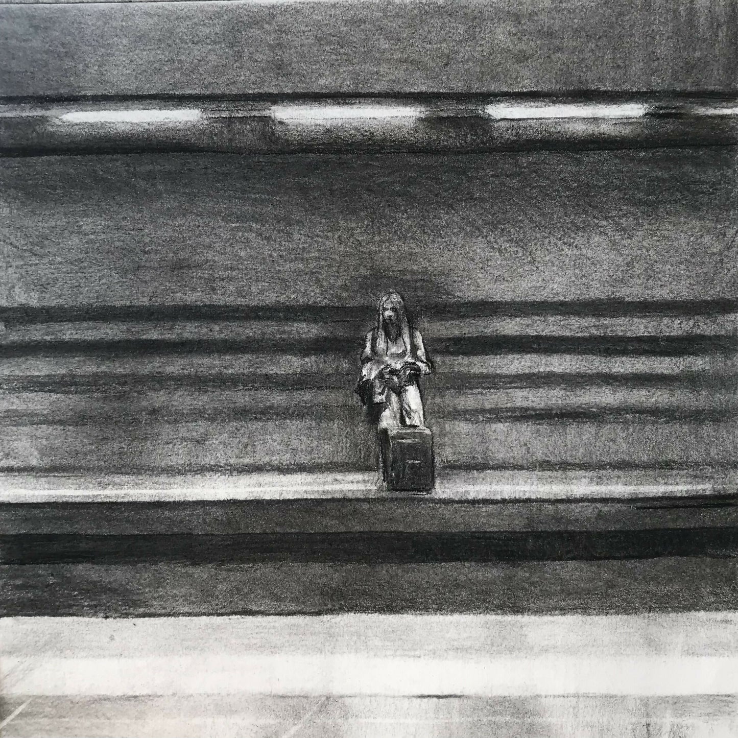 Diogo Freitas da Costa - "Estudo para Espera III'' - Pintura