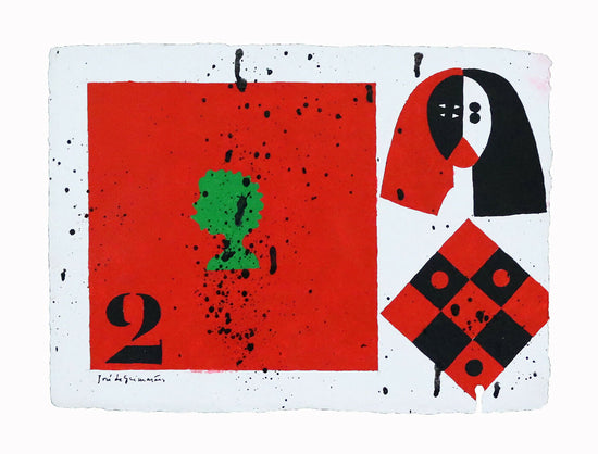 Jose-de-Guimaraes-aus-der-Gioconda-Serie-Gouache-auf-Papier-255-x-35-cm-2022er-Form.