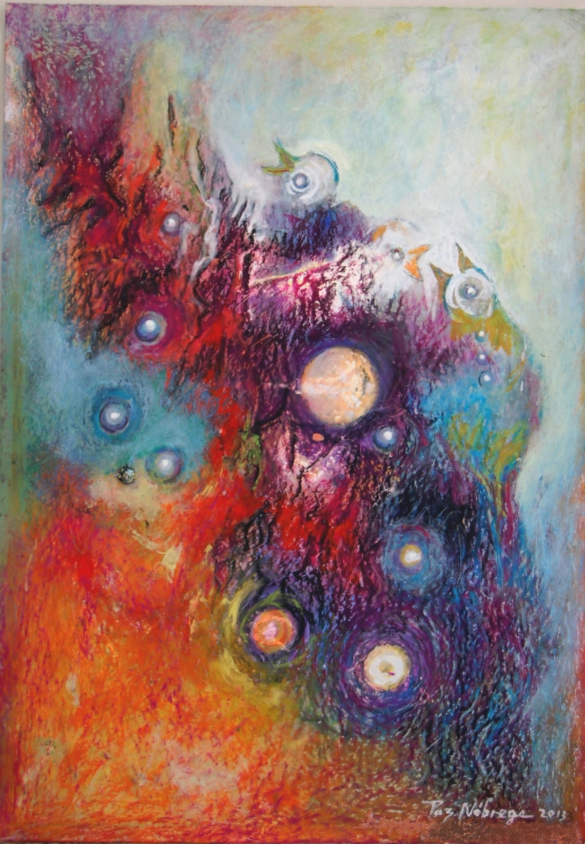 Paz Nóbrega - Três pequenas presenças divinas - Pintura