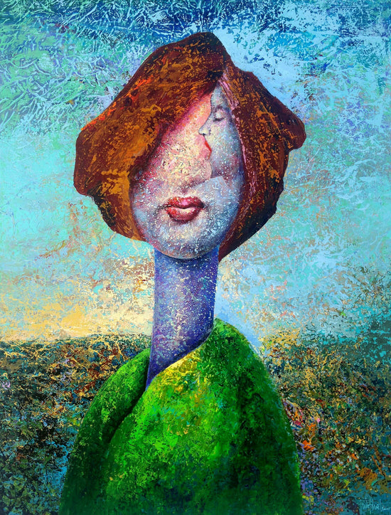 O Beijo II Acrílico sobre tela (90x70x4cm) 2025