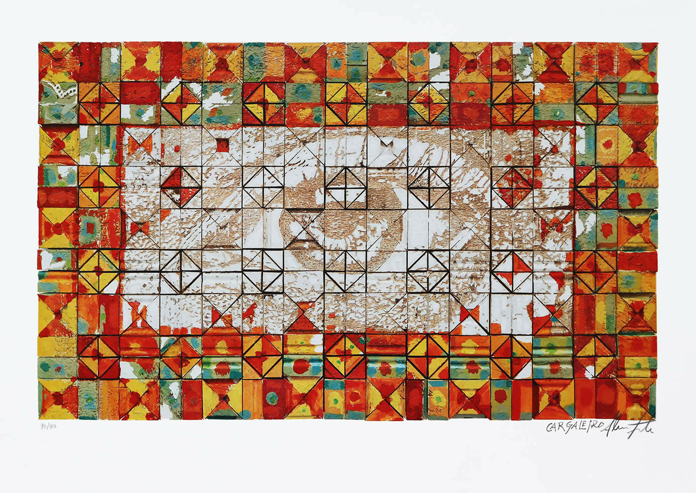 Manuel-Cargaleiro-e-Vhils-Mensagem-Litografia-s-papel-no-90-180-70x100-cm.-2023