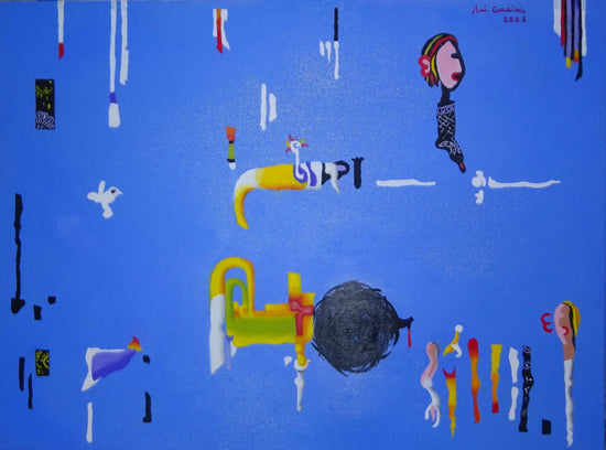 LA FANFARRIA, Óleo sobre lienzo, Rui Carreira, 2023, 80X60X4 cm