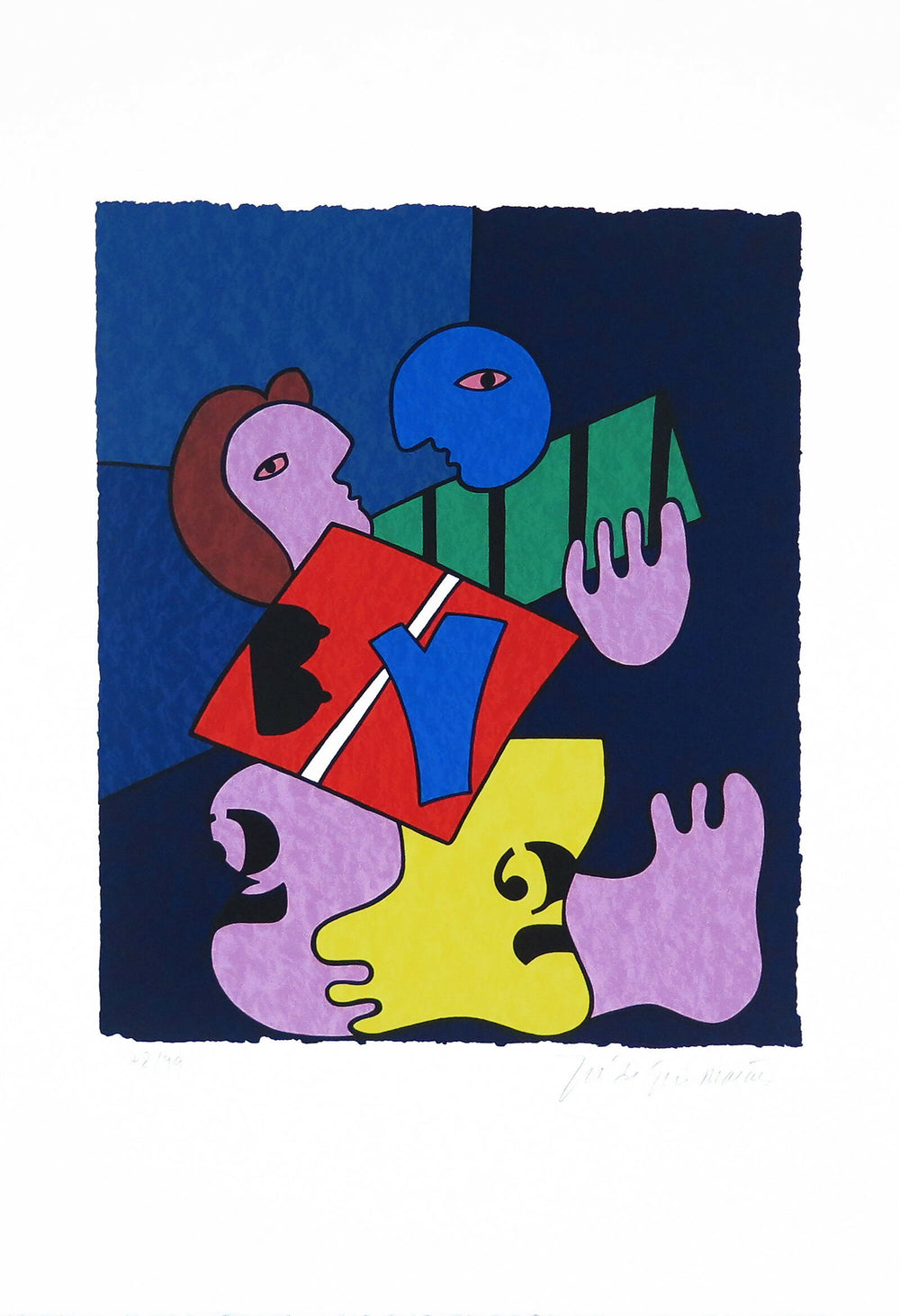 CR40-José de Guimarães-Serigrafía sobre papel-78-99-56X38cm