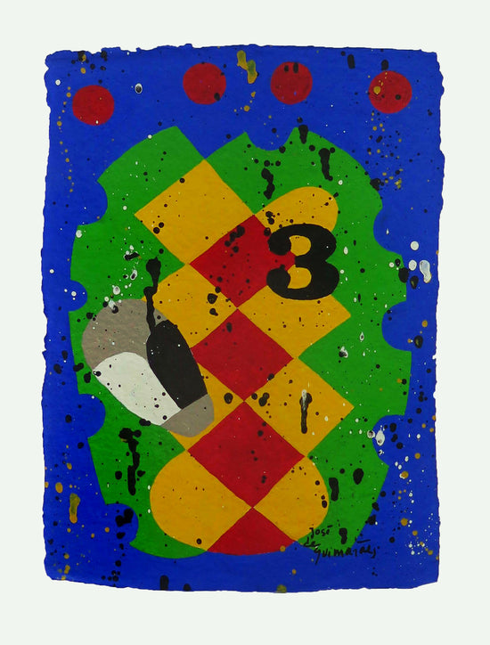 Jose-de-Guimaraes-Gouache-s-Büttenpapier-37x26-cm