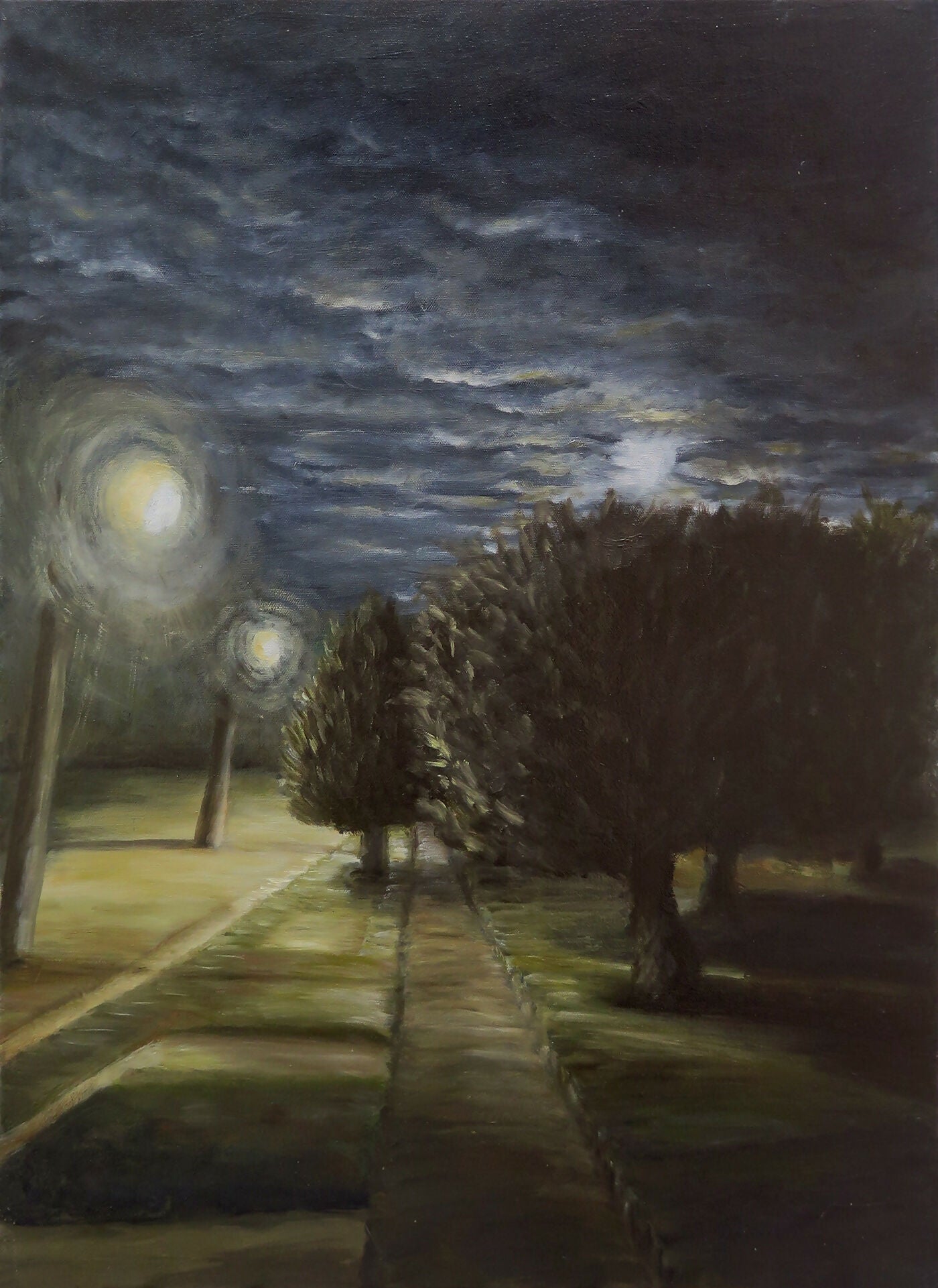 Cristina-Garcia-No-one-in-the-garden-serie-Quiet...-oleo-sobre-tela-70-x-50-cm-2021