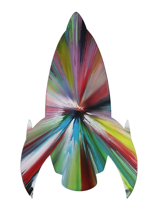Título de Damien Hirst, acrílico sobre papel, 74 x 45 cm
