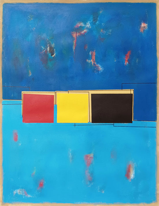 Blue composition III   (papel 65x50)