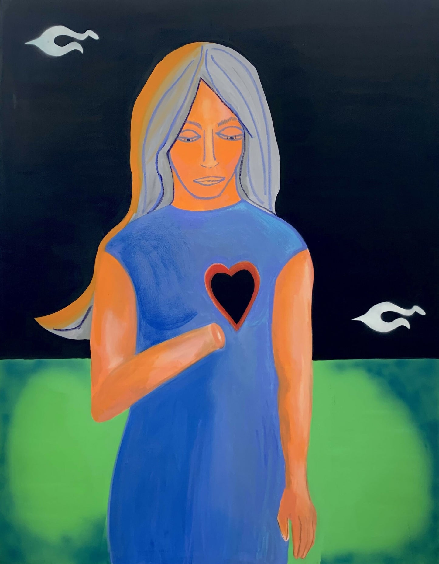 La duda 146 x 114 cm., mixta sobre lienzo_2024