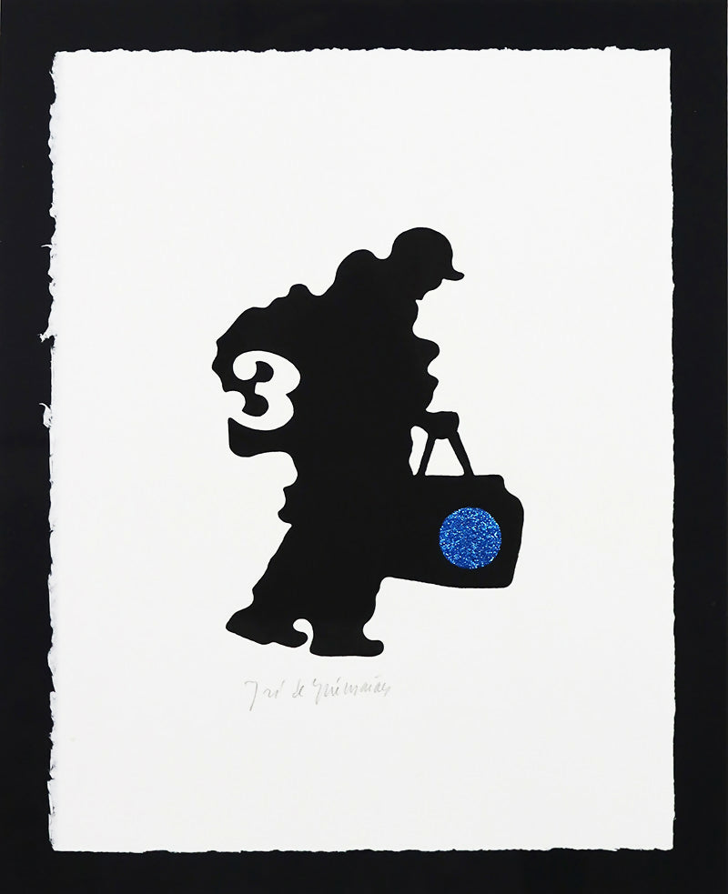 P55.ART - Monotipo - Tinta de impressão aquosa e vidro moído - Impressão