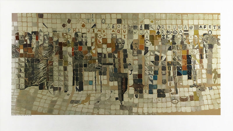 Vieira da Silva - Le Métro - Litografia