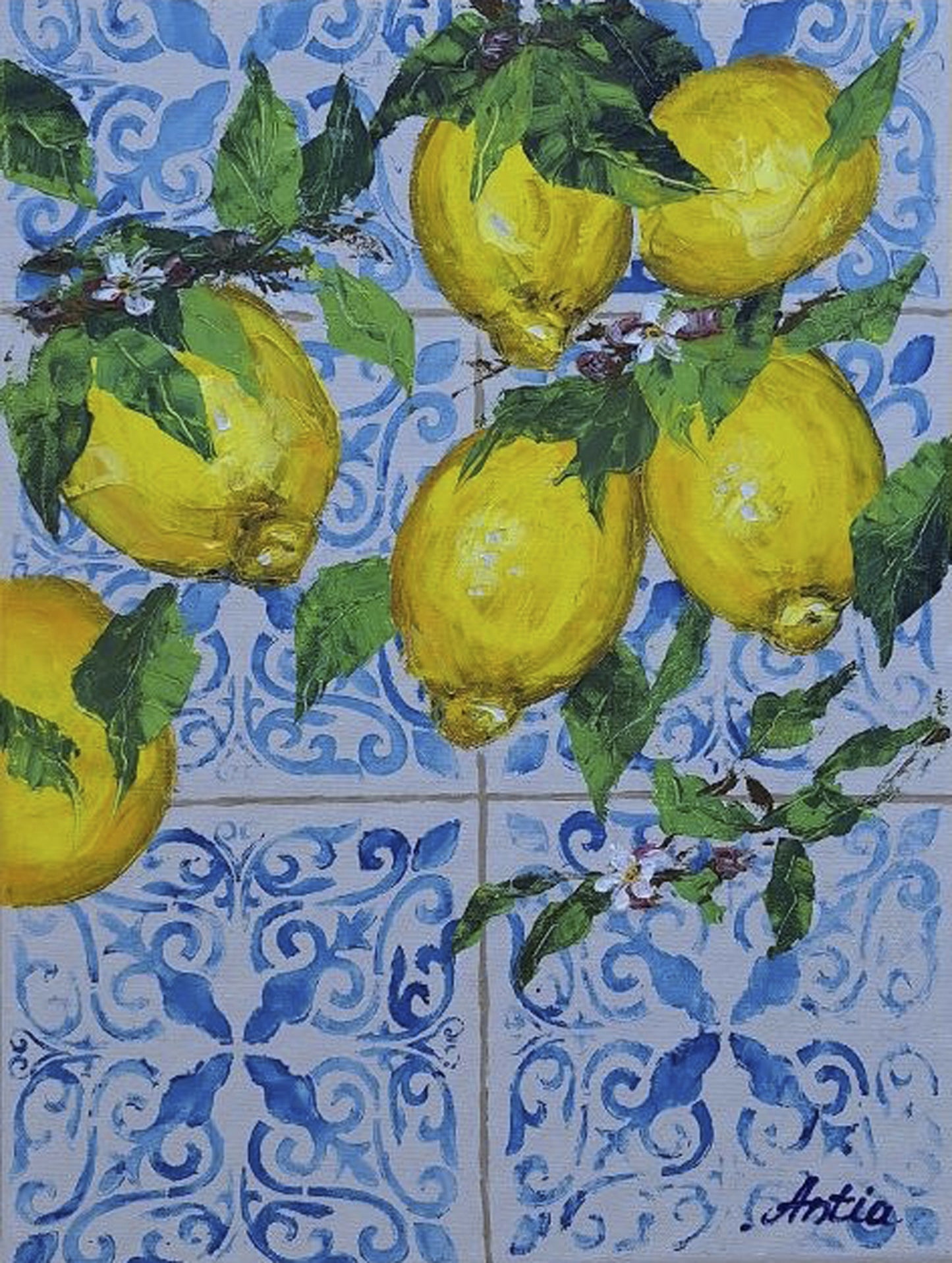 Anastasia Antia - Lemons - Pintura