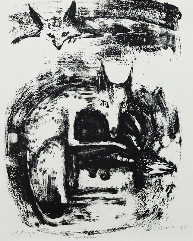 Julio-Pomar-O-Lobo-o-Bode-e-a-Raposa-Litografia-s-papelno-15-100-1958