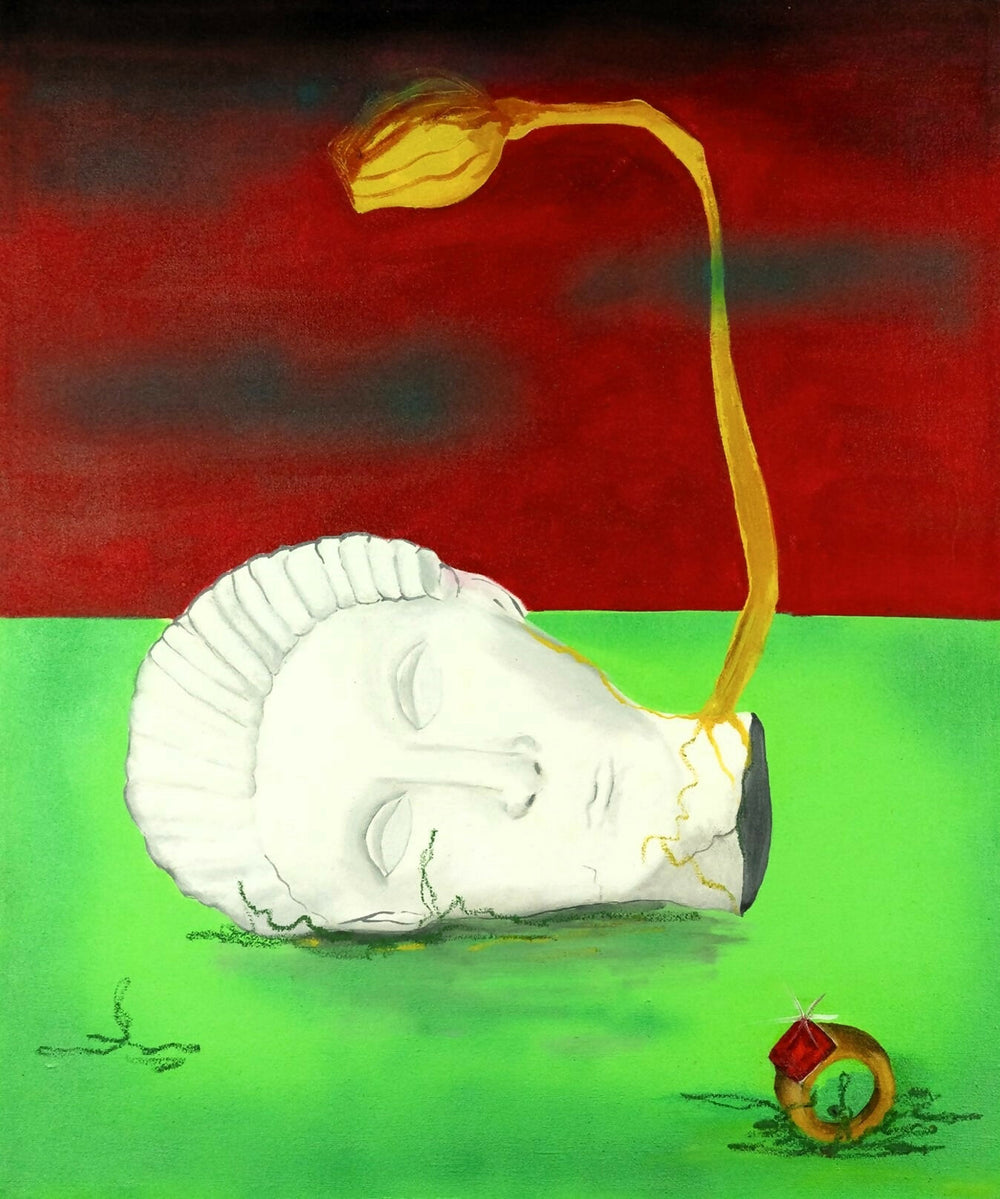 Lo que crece de la ruina 55 x 46 cm., mixta sobre lienzo_2025 (2)