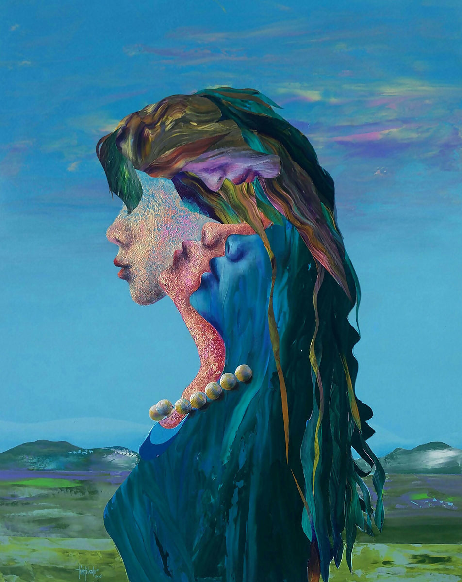 Luis Liberato, Ansioso, acrílico sobre lienzo, 100 x 80 x 4 cm, 2025