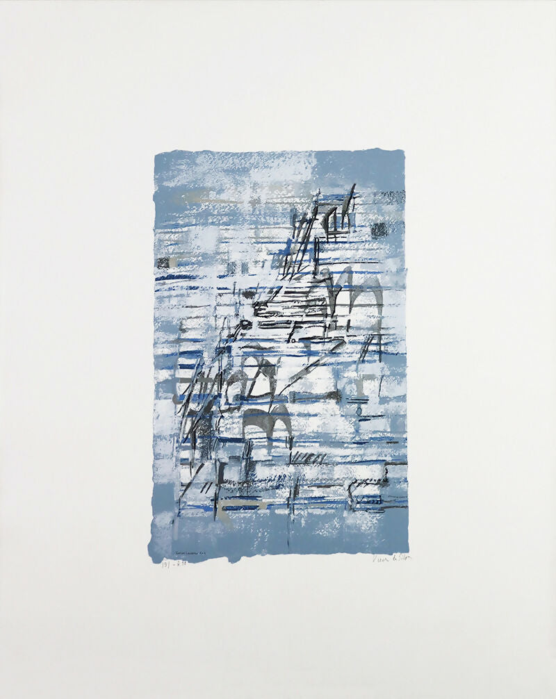 Vieira da Silva - Mediterranée - Serigrafia