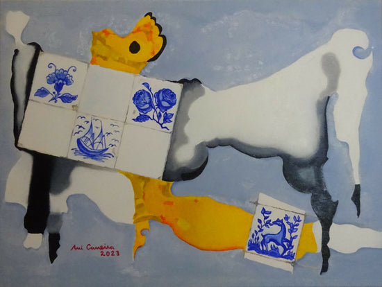 ALFAMA, Rui Carreira, 2023, Óleo sobre lienzo, 80X60X4 cm