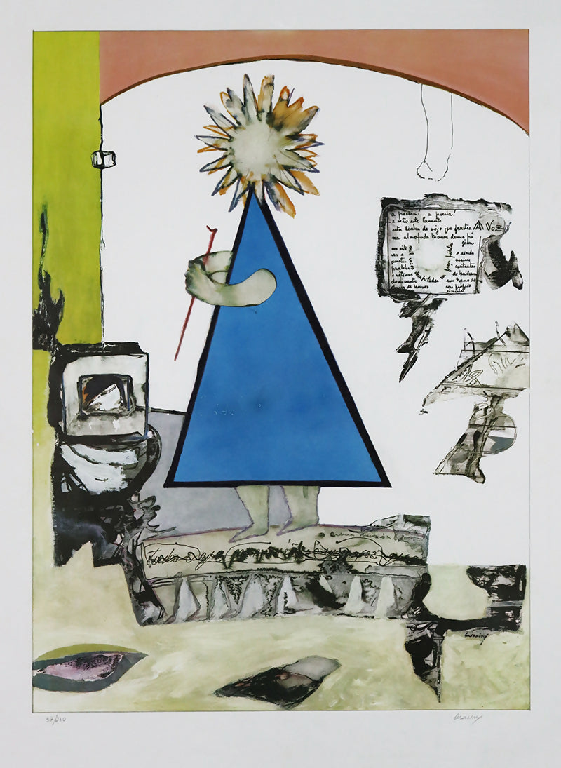 Mário Cesariny - Menina Poesia, 1994 - Serigrafia