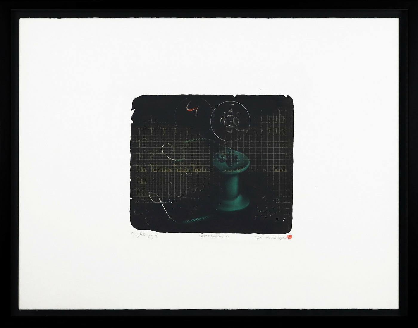 Gil-Teixeira-Lopes-Testemunho-4-litografia-s-papel-no-7-50-dimensao-57x76-cm-mold-64x83-1973