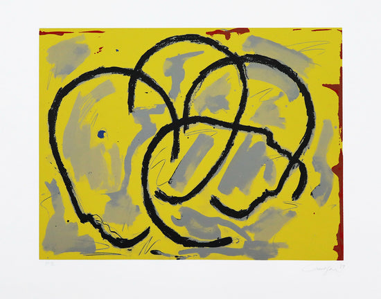 Rafael Canogar - Título - Serigrafía - Papel - PE - Mamcha - 38x50 cm - Total: 50x63 cm - 1989