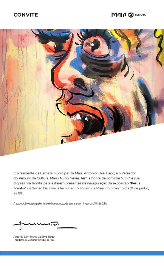 
                  
                    Convite - Exposição Ferus Mentis, de Simão Da Silva
                  
                