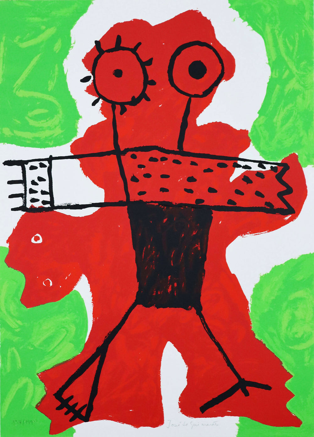 José de Guimarães - Título - Serigrafía - Papel - 157 x 199 cm - 70 x 50 cm