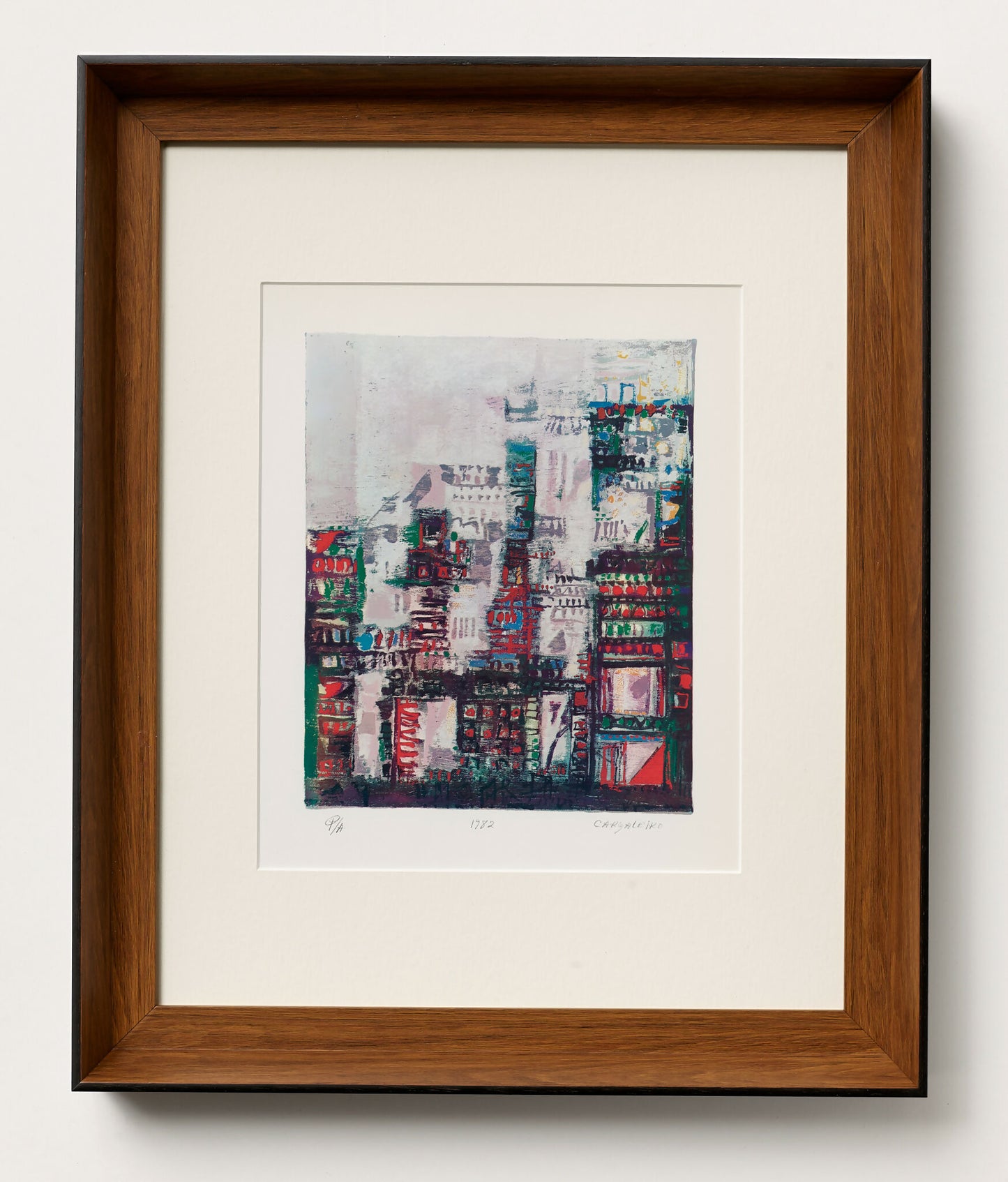 Manuel Cargaleiro - Brooklyn, 1972 - Litografia