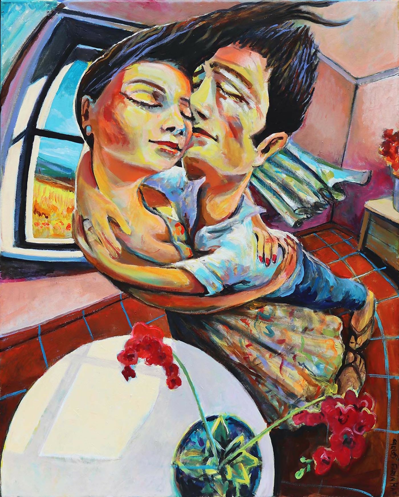 Carlos-Farinha-Hot-Summer-Acrilico-s-tela-100x80-cm-2023