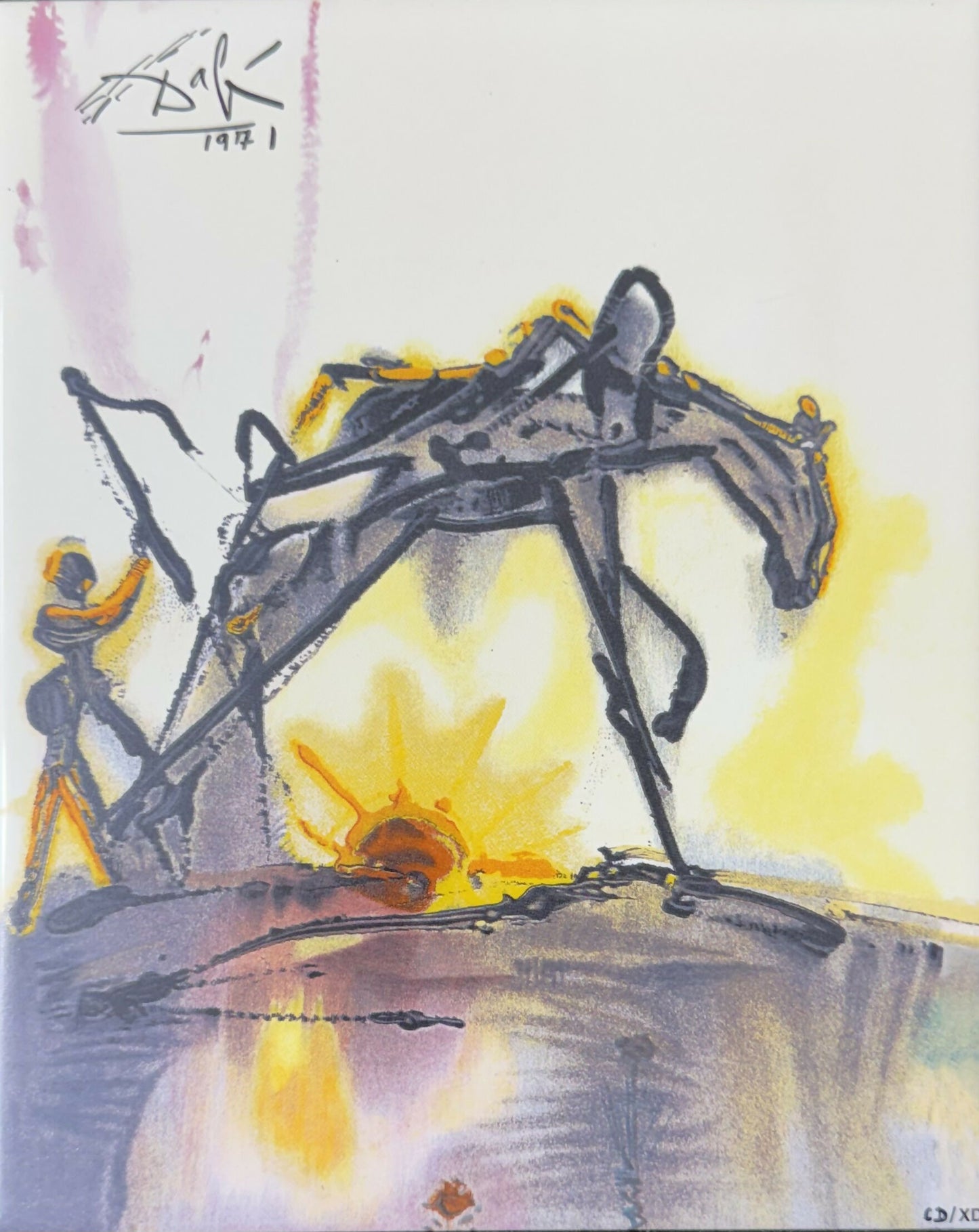 Salvador Dalí - Le Cheval de Labeur - Serigrafia